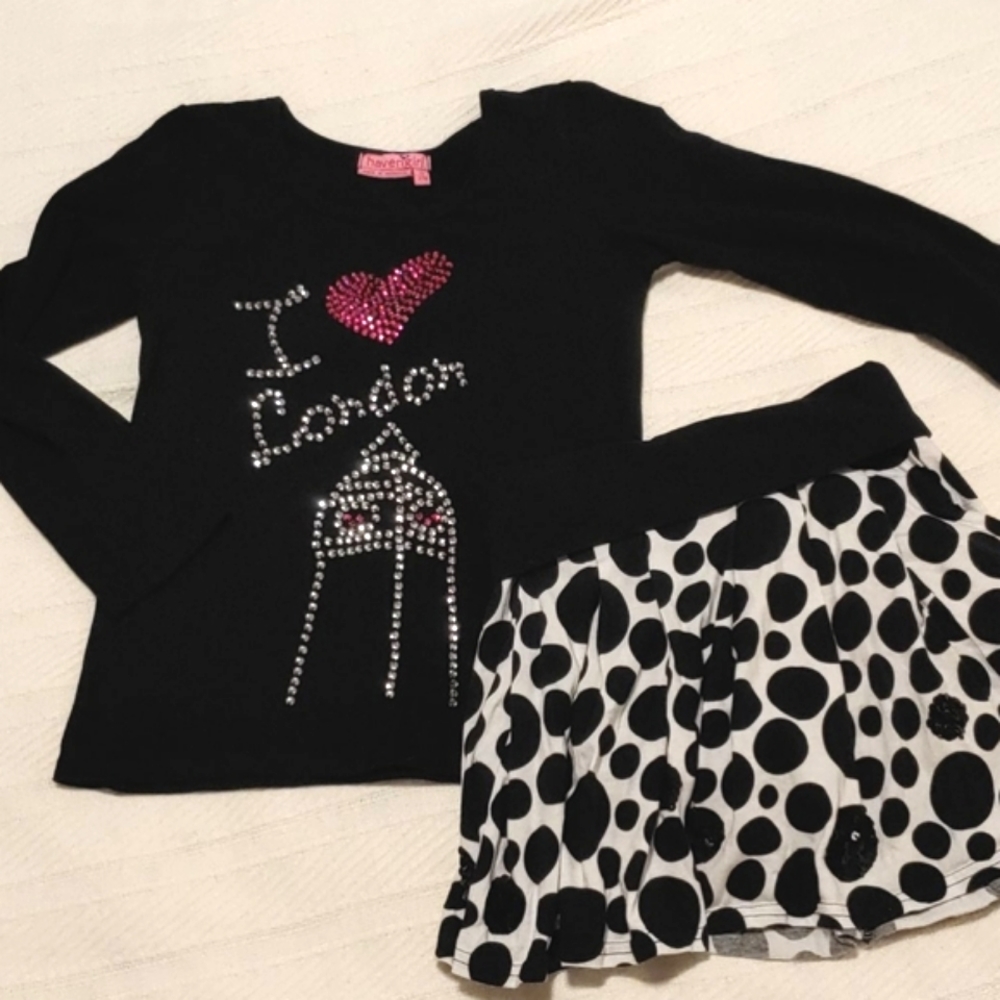 London top and skirt EUC 7/8